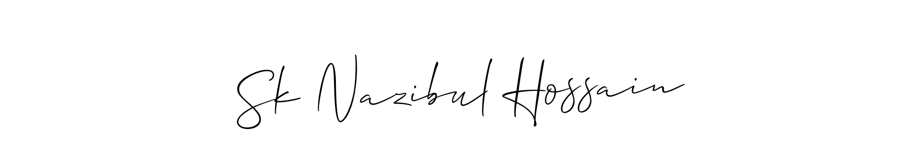 Also we have Sk Nazibul Hossain name is the best signature style. Create professional handwritten signature collection using Allison_Script autograph style. Sk Nazibul Hossain signature style 2 images and pictures png