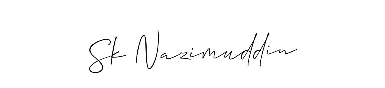 Also we have Sk Nazimuddin name is the best signature style. Create professional handwritten signature collection using Allison_Script autograph style. Sk Nazimuddin signature style 2 images and pictures png