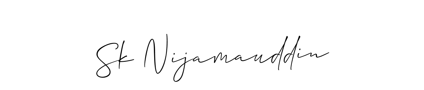 Make a beautiful signature design for name Sk Nijamauddin. Use this online signature maker to create a handwritten signature for free. Sk Nijamauddin signature style 2 images and pictures png