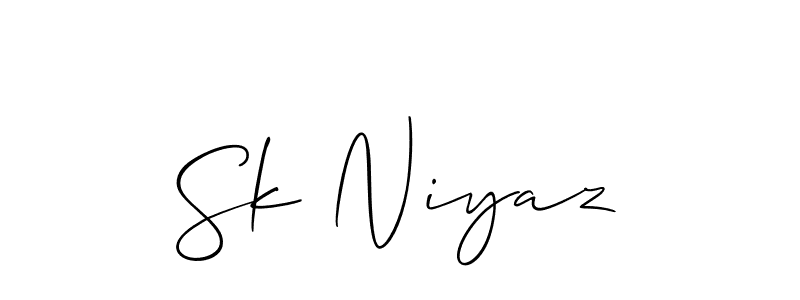 Best and Professional Signature Style for Sk Niyaz. Allison_Script Best Signature Style Collection. Sk Niyaz signature style 2 images and pictures png