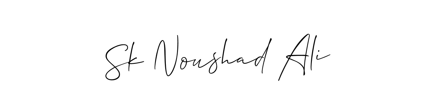 You can use this online signature creator to create a handwritten signature for the name Sk Noushad Ali. This is the best online autograph maker. Sk Noushad Ali signature style 2 images and pictures png