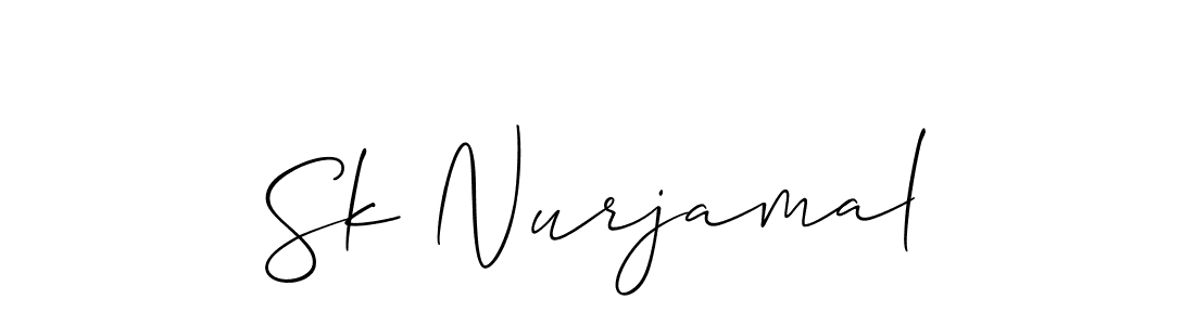 It looks lik you need a new signature style for name Sk Nurjamal. Design unique handwritten (Allison_Script) signature with our free signature maker in just a few clicks. Sk Nurjamal signature style 2 images and pictures png