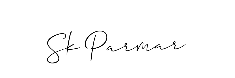 Also we have Sk Parmar name is the best signature style. Create professional handwritten signature collection using Allison_Script autograph style. Sk Parmar signature style 2 images and pictures png