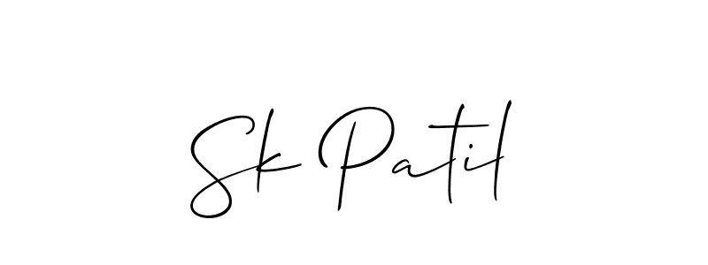 Best and Professional Signature Style for Sk Patil. Allison_Script Best Signature Style Collection. Sk Patil signature style 2 images and pictures png