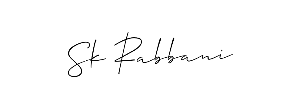 How to Draw Sk Rabbani signature style? Allison_Script is a latest design signature styles for name Sk Rabbani. Sk Rabbani signature style 2 images and pictures png