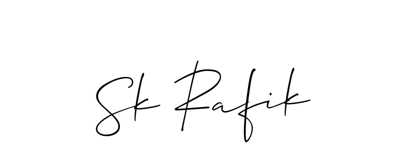 Make a short Sk Rafik signature style. Manage your documents anywhere anytime using Allison_Script. Create and add eSignatures, submit forms, share and send files easily. Sk Rafik signature style 2 images and pictures png