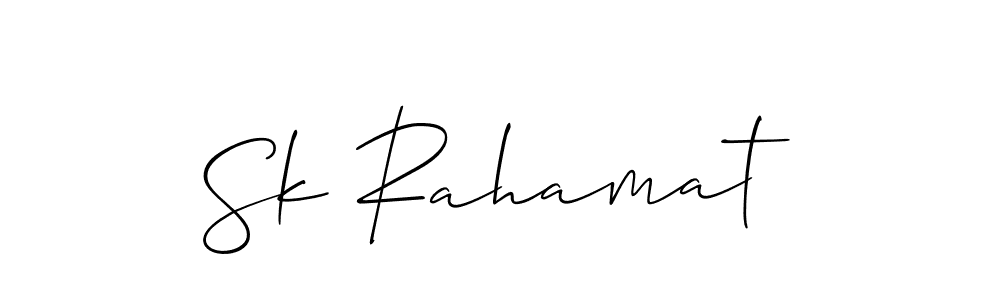 Also You can easily find your signature by using the search form. We will create Sk Rahamat name handwritten signature images for you free of cost using Allison_Script sign style. Sk Rahamat signature style 2 images and pictures png