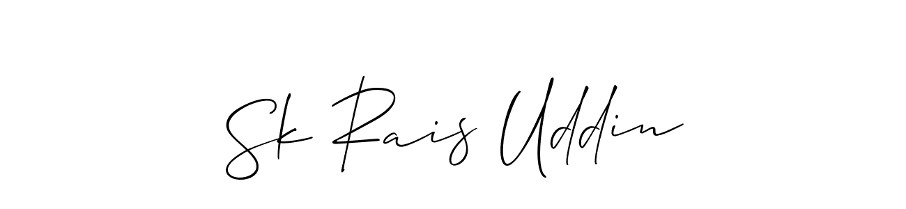 It looks lik you need a new signature style for name Sk Rais Uddin. Design unique handwritten (Allison_Script) signature with our free signature maker in just a few clicks. Sk Rais Uddin signature style 2 images and pictures png