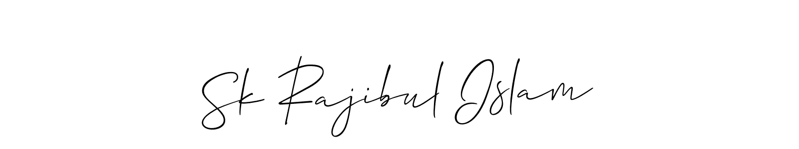Sk Rajibul Islam stylish signature style. Best Handwritten Sign (Allison_Script) for my name. Handwritten Signature Collection Ideas for my name Sk Rajibul Islam. Sk Rajibul Islam signature style 2 images and pictures png