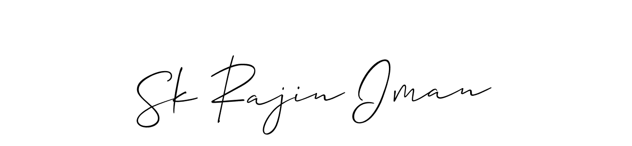 Similarly Allison_Script is the best handwritten signature design. Signature creator online .You can use it as an online autograph creator for name Sk Rajin Iman. Sk Rajin Iman signature style 2 images and pictures png