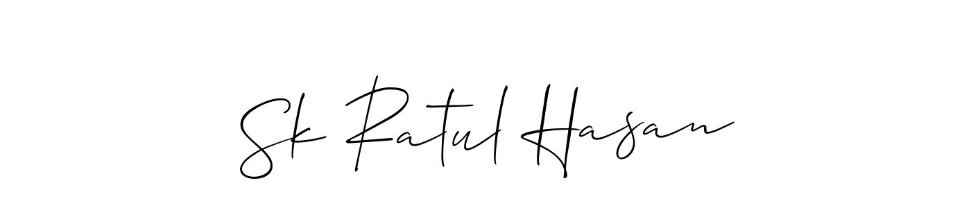 It looks lik you need a new signature style for name Sk Ratul Hasan. Design unique handwritten (Allison_Script) signature with our free signature maker in just a few clicks. Sk Ratul Hasan signature style 2 images and pictures png