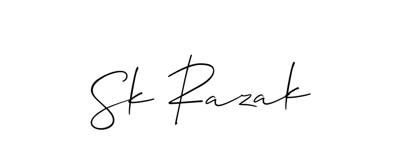 Similarly Allison_Script is the best handwritten signature design. Signature creator online .You can use it as an online autograph creator for name Sk Razak. Sk Razak signature style 2 images and pictures png