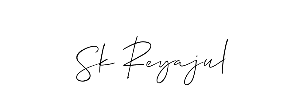 How to make Sk Reyajul signature? Allison_Script is a professional autograph style. Create handwritten signature for Sk Reyajul name. Sk Reyajul signature style 2 images and pictures png