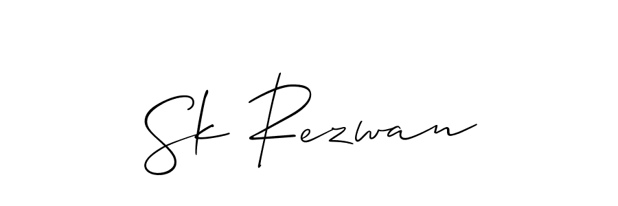 Best and Professional Signature Style for Sk Rezwan. Allison_Script Best Signature Style Collection. Sk Rezwan signature style 2 images and pictures png