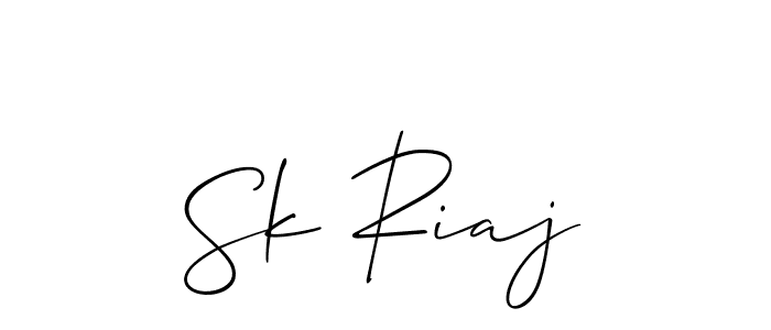 Here are the top 10 professional signature styles for the name Sk Riaj. These are the best autograph styles you can use for your name. Sk Riaj signature style 2 images and pictures png