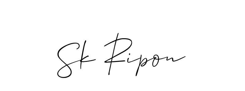 Here are the top 10 professional signature styles for the name Sk Ripon. These are the best autograph styles you can use for your name. Sk Ripon signature style 2 images and pictures png