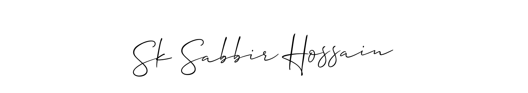 Also You can easily find your signature by using the search form. We will create Sk Sabbir Hossain name handwritten signature images for you free of cost using Allison_Script sign style. Sk Sabbir Hossain signature style 2 images and pictures png