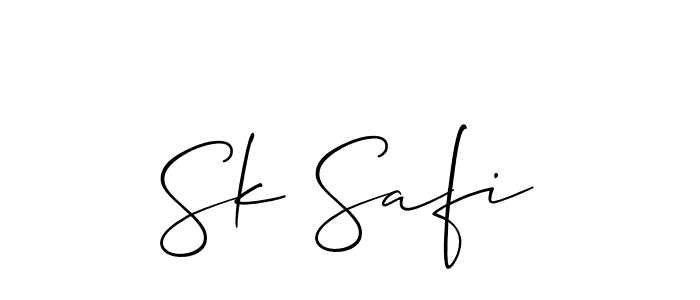 Best and Professional Signature Style for Sk Safi. Allison_Script Best Signature Style Collection. Sk Safi signature style 2 images and pictures png