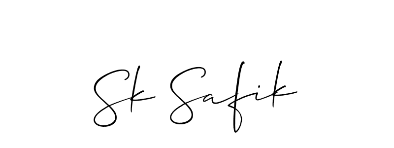 How to Draw Sk Safik signature style? Allison_Script is a latest design signature styles for name Sk Safik. Sk Safik signature style 2 images and pictures png