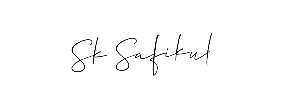 Similarly Allison_Script is the best handwritten signature design. Signature creator online .You can use it as an online autograph creator for name Sk Safikul. Sk Safikul signature style 2 images and pictures png