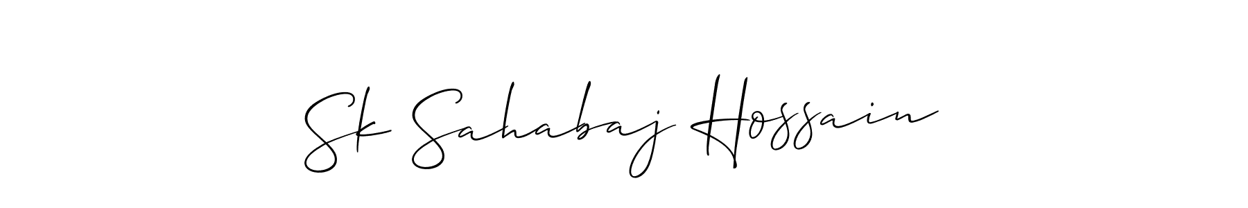 Sk Sahabaj Hossain stylish signature style. Best Handwritten Sign (Allison_Script) for my name. Handwritten Signature Collection Ideas for my name Sk Sahabaj Hossain. Sk Sahabaj Hossain signature style 2 images and pictures png