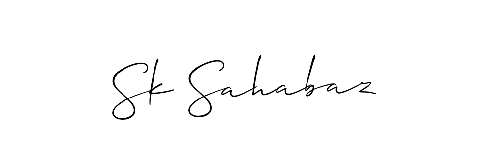 Also we have Sk Sahabaz name is the best signature style. Create professional handwritten signature collection using Allison_Script autograph style. Sk Sahabaz signature style 2 images and pictures png