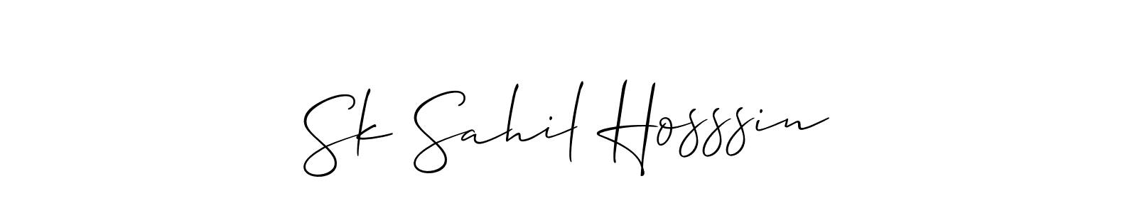 Here are the top 10 professional signature styles for the name Sk Sahil Hosssin. These are the best autograph styles you can use for your name. Sk Sahil Hosssin signature style 2 images and pictures png