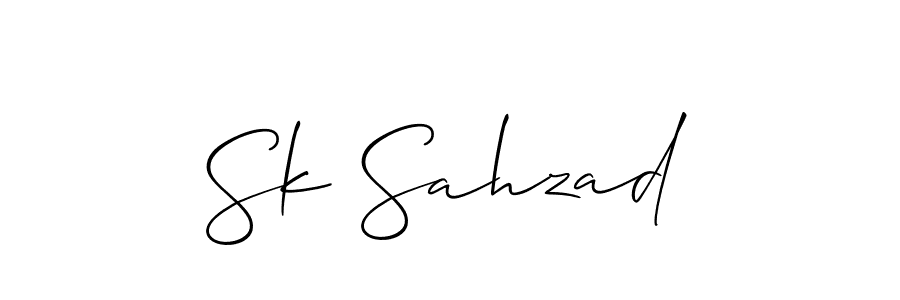 It looks lik you need a new signature style for name Sk Sahzad. Design unique handwritten (Allison_Script) signature with our free signature maker in just a few clicks. Sk Sahzad signature style 2 images and pictures png