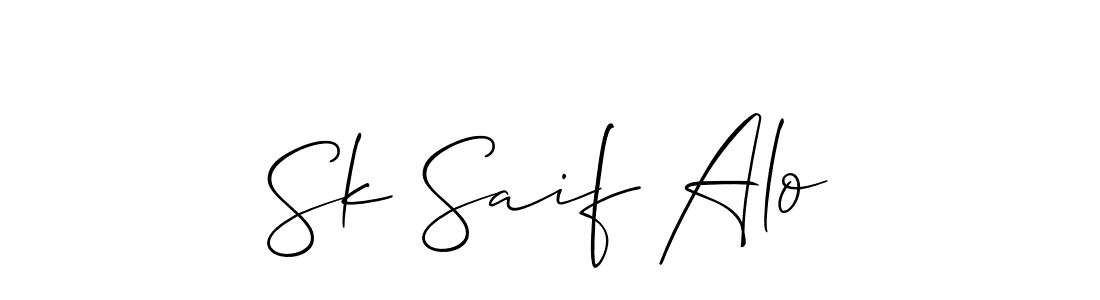 Here are the top 10 professional signature styles for the name Sk Saif Alo. These are the best autograph styles you can use for your name. Sk Saif Alo signature style 2 images and pictures png