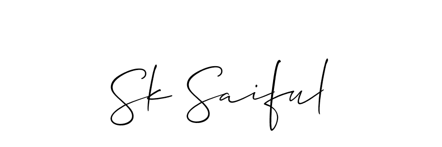 How to Draw Sk Saiful signature style? Allison_Script is a latest design signature styles for name Sk Saiful. Sk Saiful signature style 2 images and pictures png