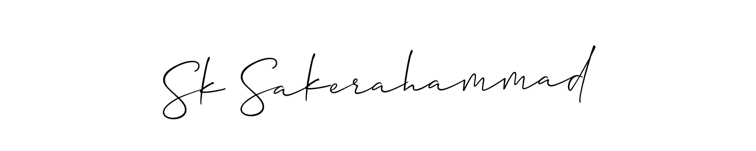 Allison_Script is a professional signature style that is perfect for those who want to add a touch of class to their signature. It is also a great choice for those who want to make their signature more unique. Get Sk Sakerahammad name to fancy signature for free. Sk Sakerahammad signature style 2 images and pictures png