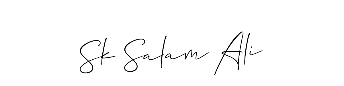 Also You can easily find your signature by using the search form. We will create Sk Salam Ali name handwritten signature images for you free of cost using Allison_Script sign style. Sk Salam Ali signature style 2 images and pictures png