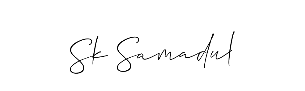 Make a short Sk Samadul signature style. Manage your documents anywhere anytime using Allison_Script. Create and add eSignatures, submit forms, share and send files easily. Sk Samadul signature style 2 images and pictures png