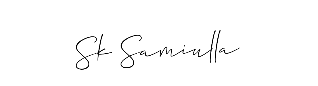 You can use this online signature creator to create a handwritten signature for the name Sk Samiulla. This is the best online autograph maker. Sk Samiulla signature style 2 images and pictures png