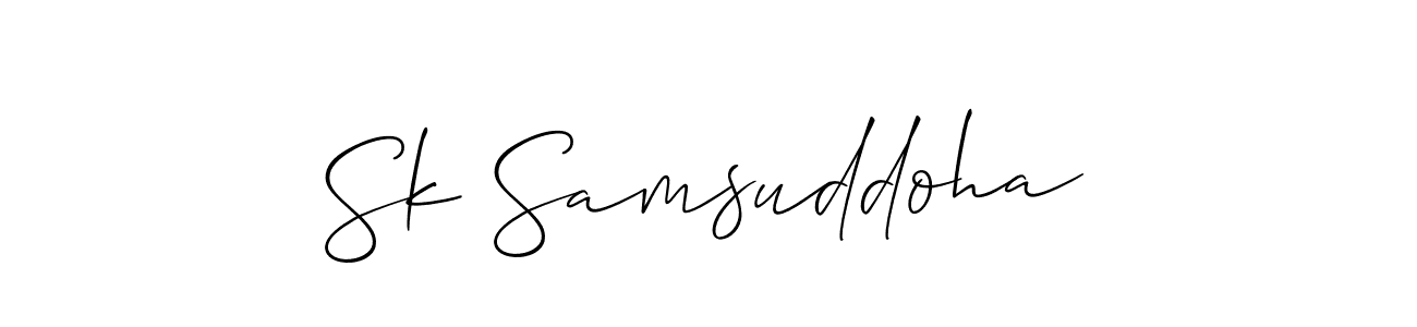 Once you've used our free online signature maker to create your best signature Allison_Script style, it's time to enjoy all of the benefits that Sk Samsuddoha name signing documents. Sk Samsuddoha signature style 2 images and pictures png