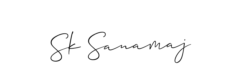 if you are searching for the best signature style for your name Sk Sanamaj. so please give up your signature search. here we have designed multiple signature styles  using Allison_Script. Sk Sanamaj signature style 2 images and pictures png