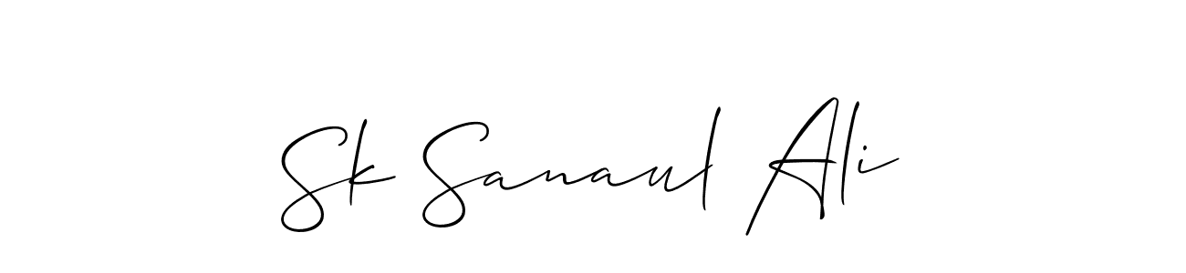 This is the best signature style for the Sk Sanaul Ali name. Also you like these signature font (Allison_Script). Mix name signature. Sk Sanaul Ali signature style 2 images and pictures png