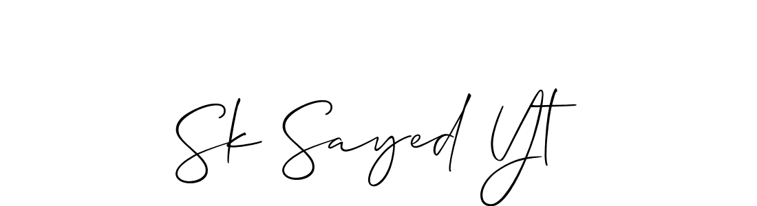 Here are the top 10 professional signature styles for the name Sk Sayed Yt. These are the best autograph styles you can use for your name. Sk Sayed Yt signature style 2 images and pictures png