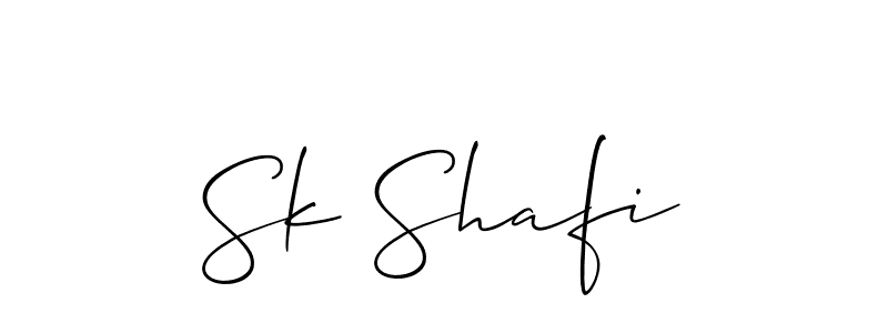 Sk Shafi stylish signature style. Best Handwritten Sign (Allison_Script) for my name. Handwritten Signature Collection Ideas for my name Sk Shafi. Sk Shafi signature style 2 images and pictures png