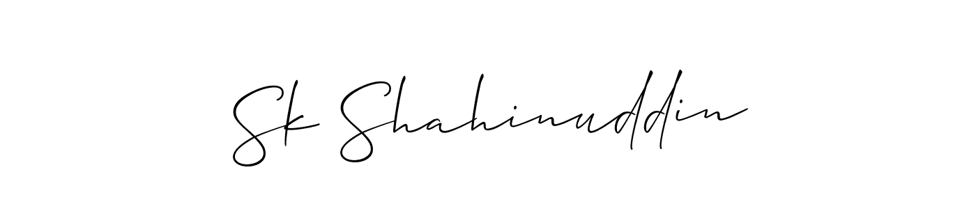 Also You can easily find your signature by using the search form. We will create Sk Shahinuddin name handwritten signature images for you free of cost using Allison_Script sign style. Sk Shahinuddin signature style 2 images and pictures png