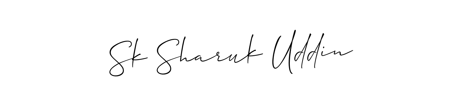 if you are searching for the best signature style for your name Sk Sharuk Uddin. so please give up your signature search. here we have designed multiple signature styles  using Allison_Script. Sk Sharuk Uddin signature style 2 images and pictures png