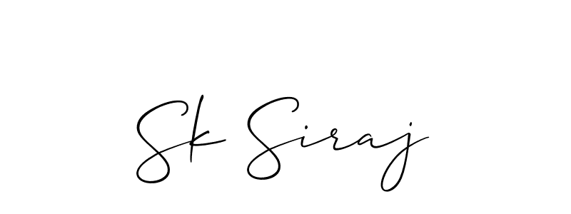 Make a beautiful signature design for name Sk Siraj. Use this online signature maker to create a handwritten signature for free. Sk Siraj signature style 2 images and pictures png