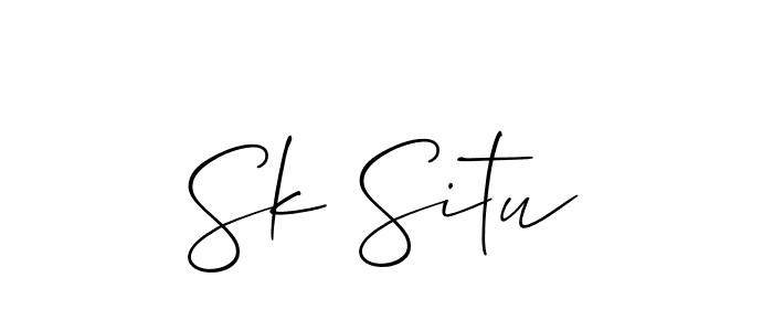 Similarly Allison_Script is the best handwritten signature design. Signature creator online .You can use it as an online autograph creator for name Sk Situ. Sk Situ signature style 2 images and pictures png