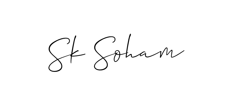 Make a beautiful signature design for name Sk Soham. Use this online signature maker to create a handwritten signature for free. Sk Soham signature style 2 images and pictures png