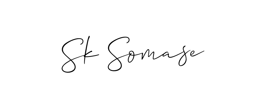 You should practise on your own different ways (Allison_Script) to write your name (Sk Somase) in signature. don't let someone else do it for you. Sk Somase signature style 2 images and pictures png