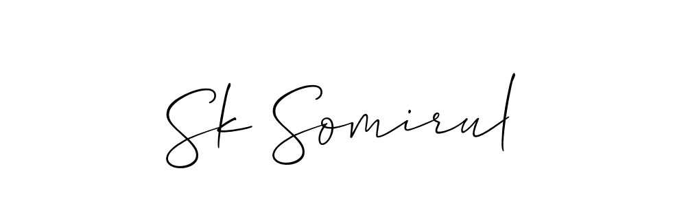 The best way (Allison_Script) to make a short signature is to pick only two or three words in your name. The name Sk Somirul include a total of six letters. For converting this name. Sk Somirul signature style 2 images and pictures png