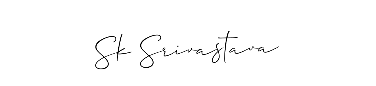 Best and Professional Signature Style for Sk Srivastava. Allison_Script Best Signature Style Collection. Sk Srivastava signature style 2 images and pictures png