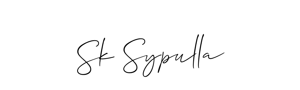 Sk Sypulla stylish signature style. Best Handwritten Sign (Allison_Script) for my name. Handwritten Signature Collection Ideas for my name Sk Sypulla. Sk Sypulla signature style 2 images and pictures png