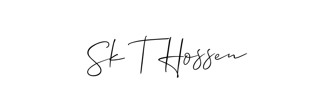 Make a beautiful signature design for name Sk T Hossen. Use this online signature maker to create a handwritten signature for free. Sk T Hossen signature style 2 images and pictures png