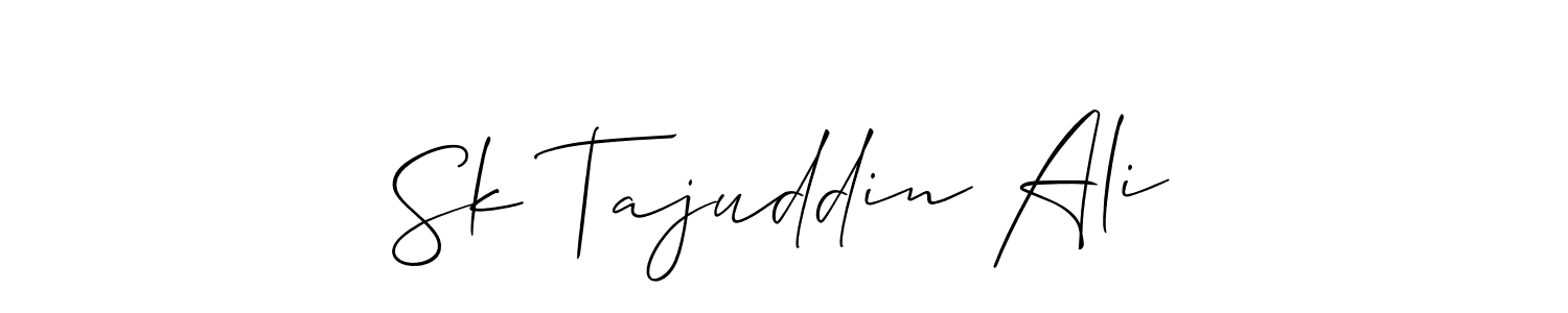 if you are searching for the best signature style for your name Sk Tajuddin Ali. so please give up your signature search. here we have designed multiple signature styles  using Allison_Script. Sk Tajuddin Ali signature style 2 images and pictures png